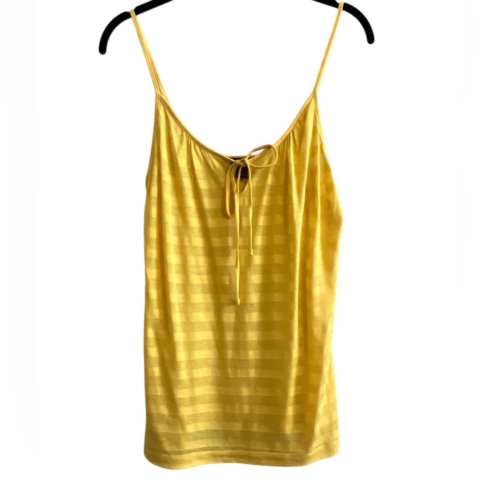 Express Yellow Stripe Tie-Front Camisole Medium Size NEW